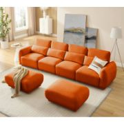 U Shaped Sofa Couch With 2 Ottoman