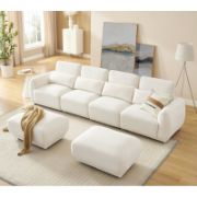 U Shaped Sofa Couch With 2 Ottoman