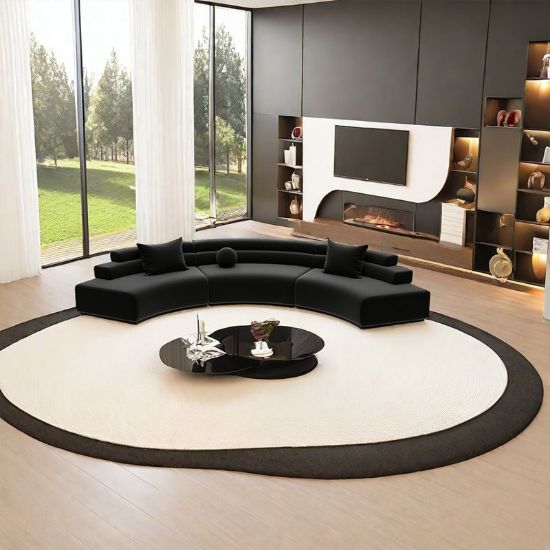 Semi-Circular Arc Corner Sofa Combination