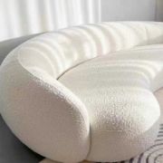 Luxury Curved Upholstered Sofa