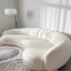 Luxury Curved Upholstered Sofa