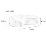 Luxury Curved Upholstered Sofa