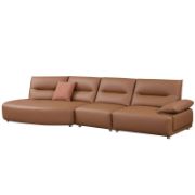Oversized Modern Curved Sectional Sofa - 5-Seater