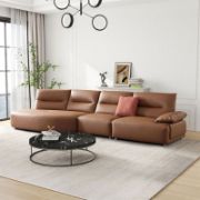 Oversized Modern Curved Sectional Sofa - 5-Seater