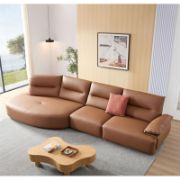 Oversized Modern Curved Sectional Sofa - 5-Seater