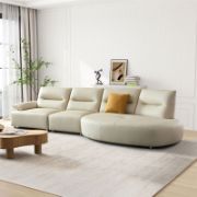 Oversized Modern Curved Sectional Sofa - 5-Seater