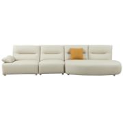 Oversized Modern Curved Sectional Sofa - 5-Seater
