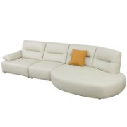 Oversized Modern Curved Sectional Sofa - 5-Seater
