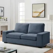 Upholstered Square Arms Modern Style with Detachable Sofa Cover