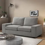 Upholstered Square Arms Modern Style with Detachable Sofa Cover
