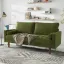 Velvet Square Arm Tufted Sofa
