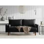 Velvet Square Arm Tufted Sofa