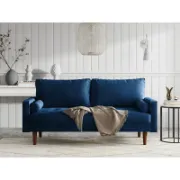 Velvet Square Arm Tufted Sofa