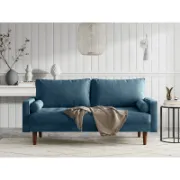 Velvet Square Arm Tufted Sofa