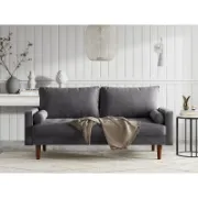 Velvet Square Arm Tufted Sofa