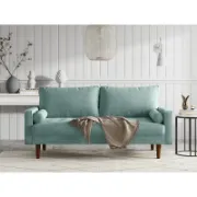 Velvet Square Arm Tufted Sofa