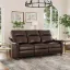 Leather Reclining Sofa