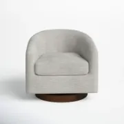 Upholstered Swivel Barrel Chair