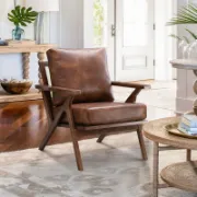 Brown leather chair