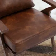 Brown leather chair