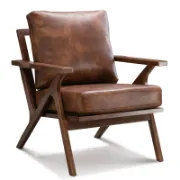 Brown leather chair