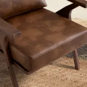 Brown leather chair