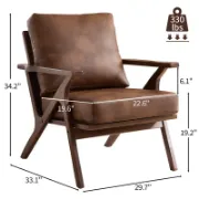 Brown leather chair