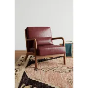 Faux Leather Armchair