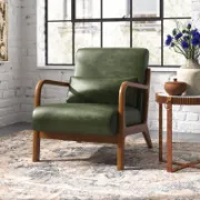 Faux Leather Armchair