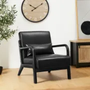 Faux Leather Armchair