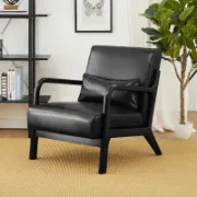 Faux Leather Armchair