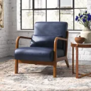 Faux Leather Armchair