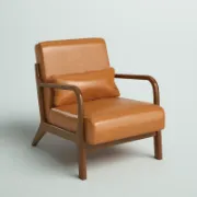 Faux Leather Armchair