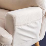 Upholstered Chair with Ottoman – A Touch of Elegance & Comfort
