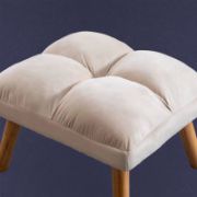 Upholstered Chair with Ottoman – A Touch of Elegance & Comfort