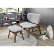 Upholstered Chair with Ottoman – Stylish & Comfortable