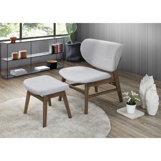 Upholstered Chair with Ottoman – Stylish & Comfortable