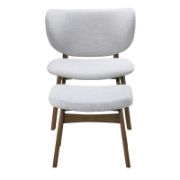 Upholstered Chair with Ottoman – Stylish & Comfortable