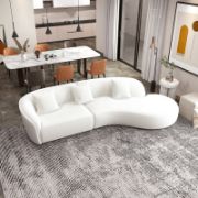 Luxury Modern Boucle Fabric Curvy