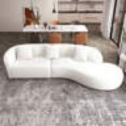 Luxury Modern Boucle Fabric Curvy