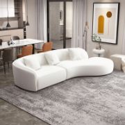 Luxury Modern Boucle Fabric Curvy
