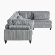 4-Piece Customizable Sofa with Reversible Cushions & Matching Pillows