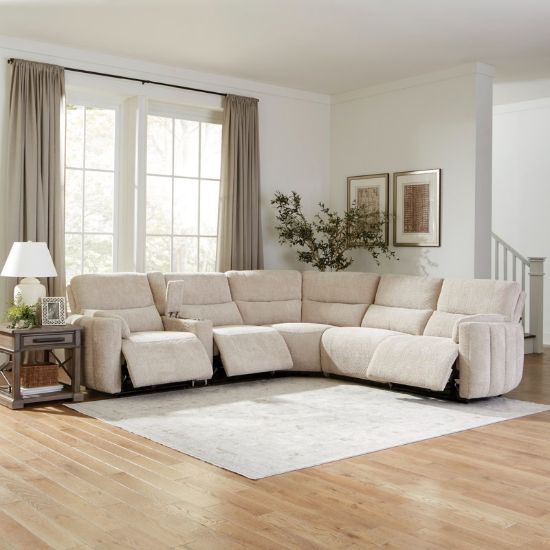 6-Piece Upholstered Power Reclining Sectional