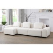 Microfiber Chaise Revisable Sofa Sectional