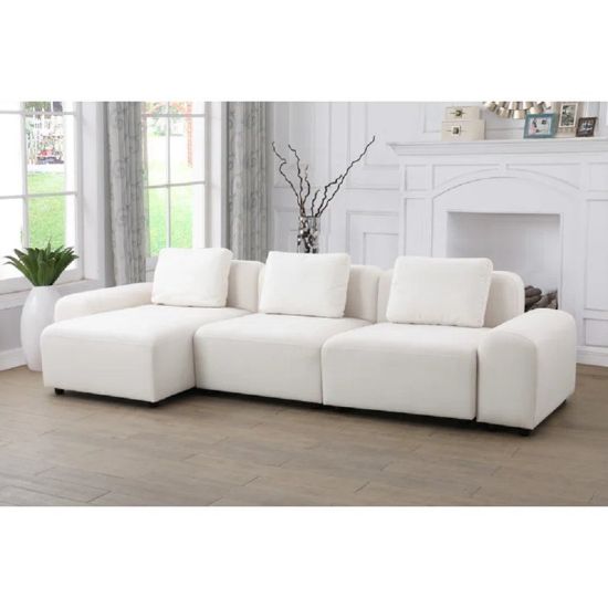 Microfiber Chaise Revisable Sofa Sectional