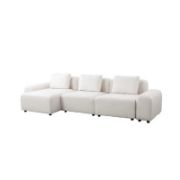 Microfiber Chaise Revisable Sofa Sectional