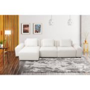 Microfiber Chaise Revisable Sofa Sectional