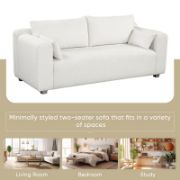 Reception Loveseat,Minimalist 2-3 Seat Couch Easy to Install