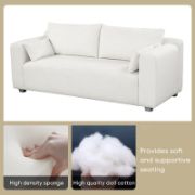 Reception Loveseat,Minimalist 2-3 Seat Couch Easy to Install