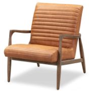 Full-Grain Genuine Italian Leather Armchair